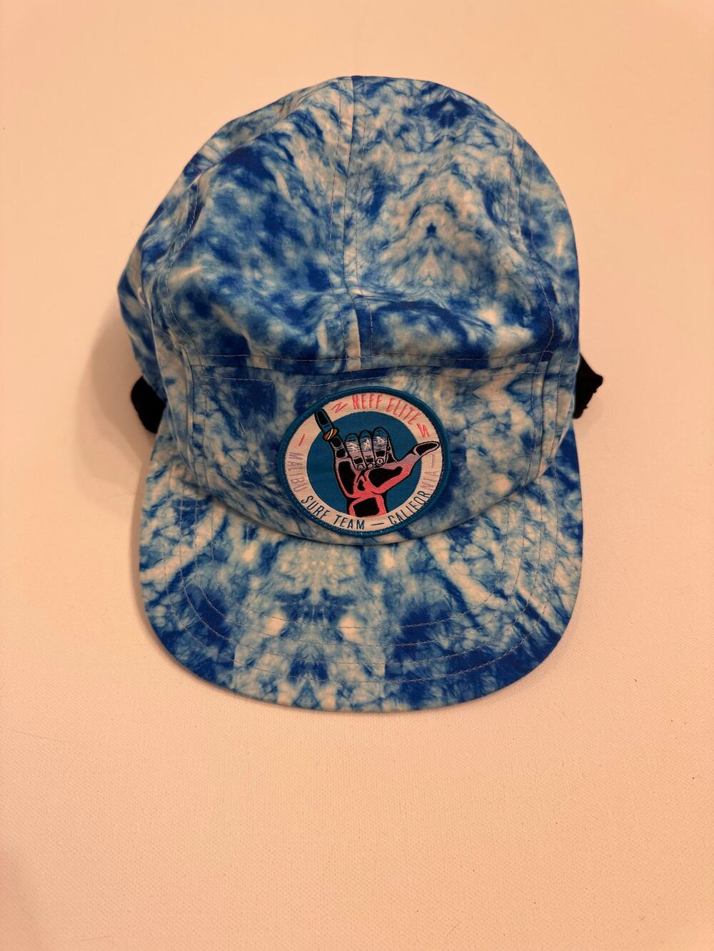 Neff Elite Malibu Surf Team Hat Blue/White w/Buckle Strap One Size